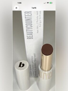 Beautycounter Lipstick Raisin Sheer Genius Conditioning Full Size NIB